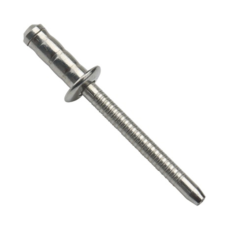 Stainless steel double drum rivet
